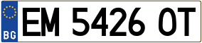 Trailer License Plate
